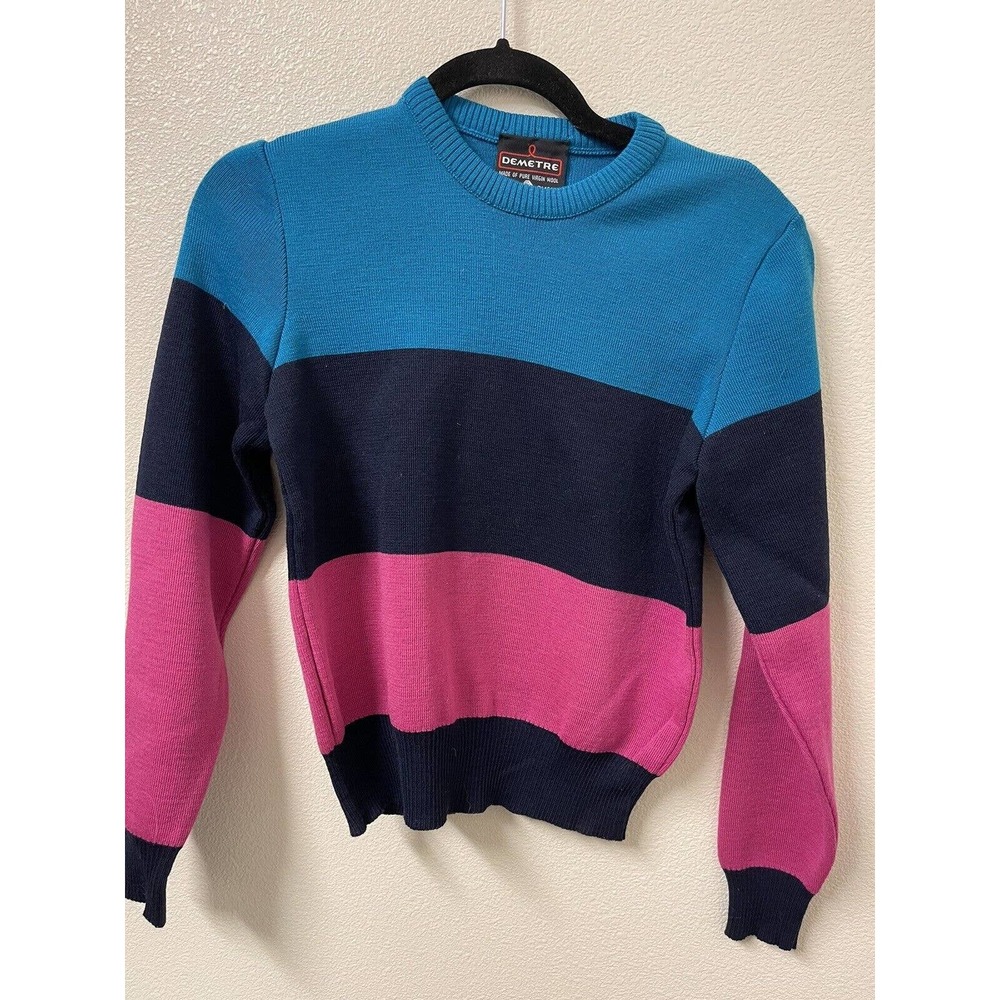 Demetre Vintage Pure Virgin Wool Ski Snowboard Sweater Women’s Small